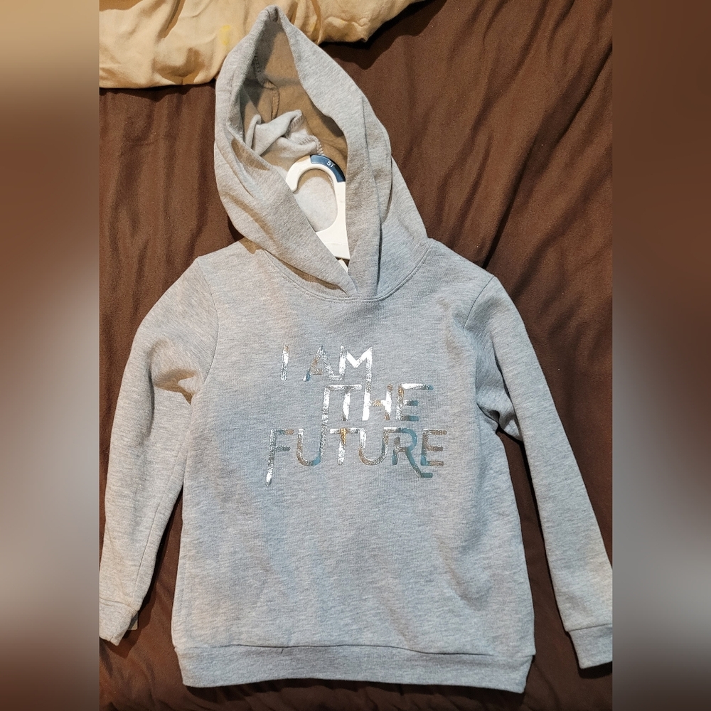 🎉5/$20 NWT Target Black History Month Gray Silver Hoodie 5T